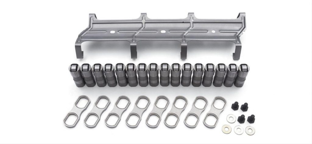 lifter rocker and trunnion kit for a small block chevy v8 engine