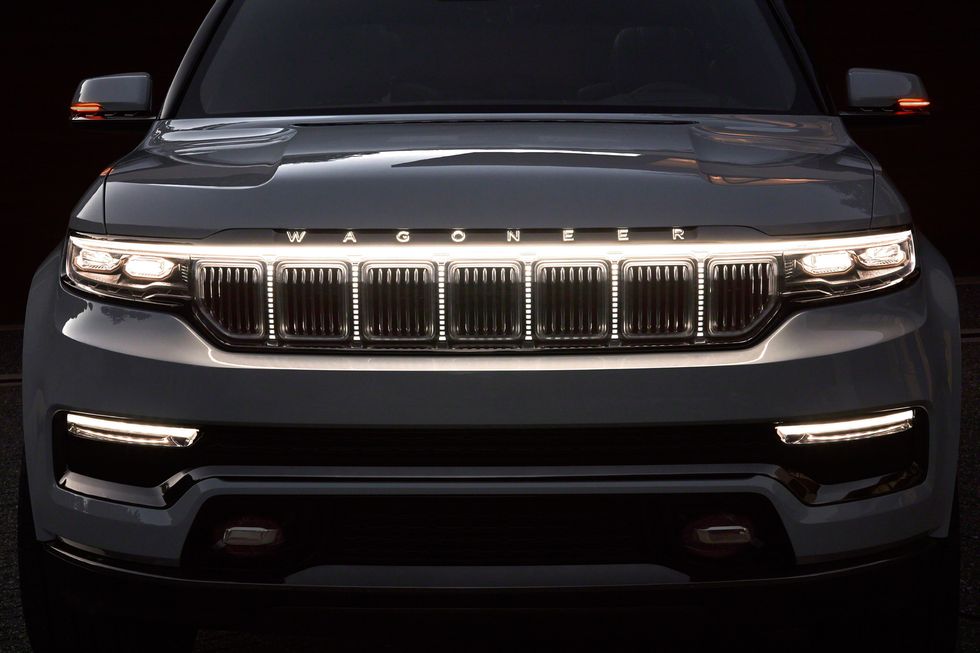 front grille of jeep wagoneer concept