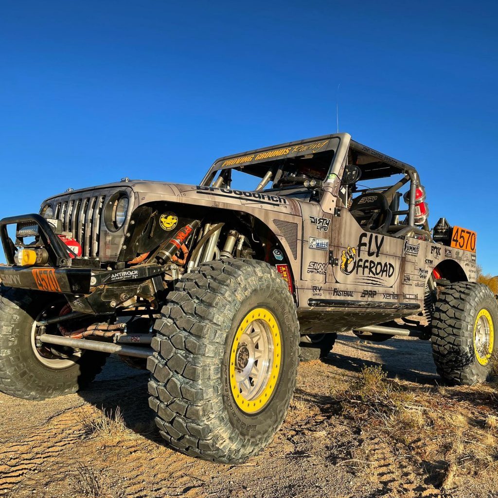 an ultra 4 off road race truck at king of the hammers event