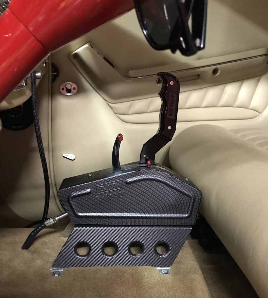 summit racing floor mount shifter riser installed