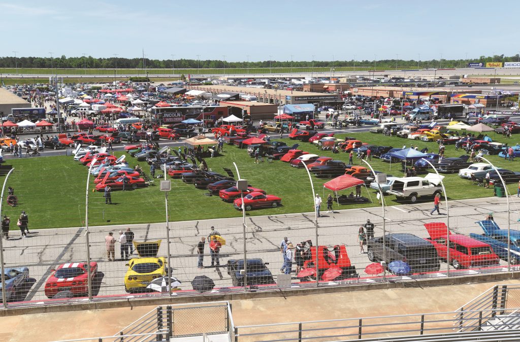 field of show cars at atlanta motorama