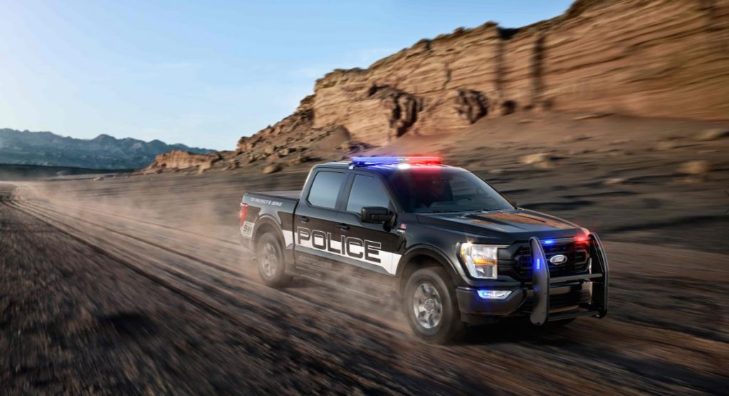 2021 ford f-150 police responder on desert trail