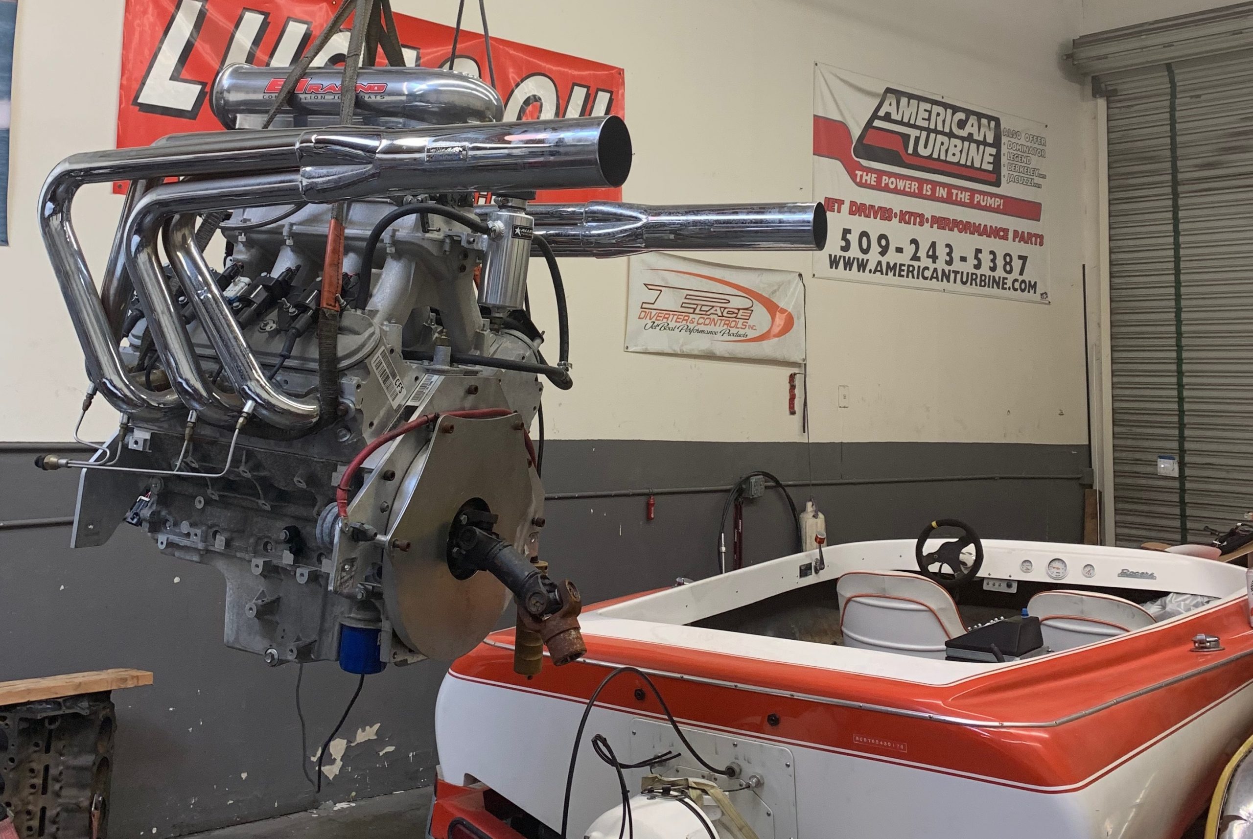 Make Boating Crate Again Tunnel Ram GM 525 Marine Motor Test