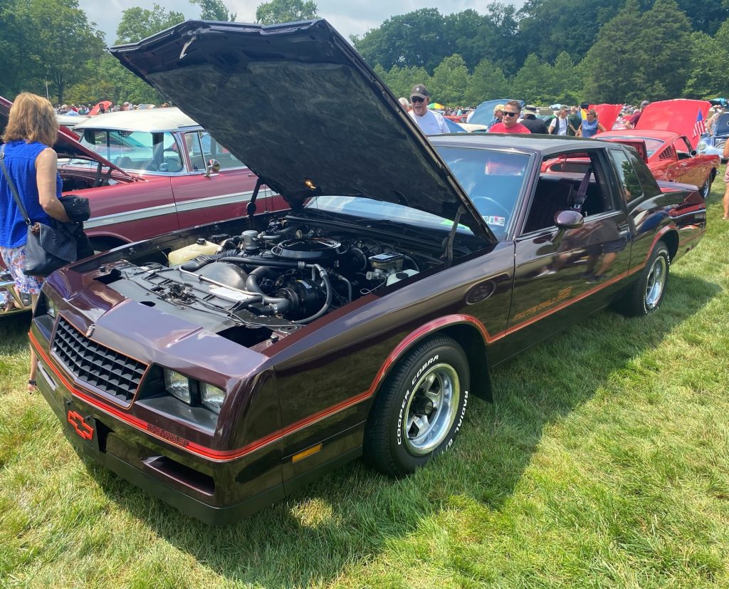 maroon 1987 chevy monte carlo ss