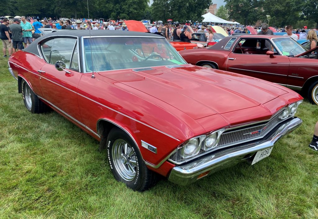 red chevy chevelle fastback coupe