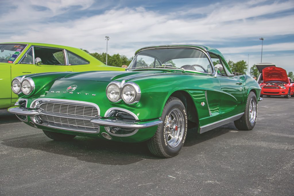green 1962 chevy corvette custom