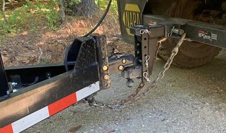 a car and trailer hitched up using extreme duty bulletproof hitch