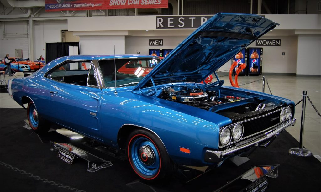 1969 Dodge Charger 500 on display at a car show