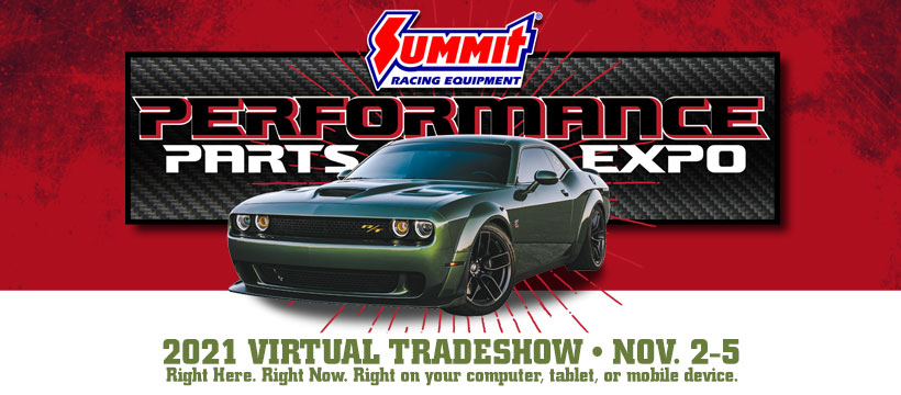 summit racing performance parts expo banner
