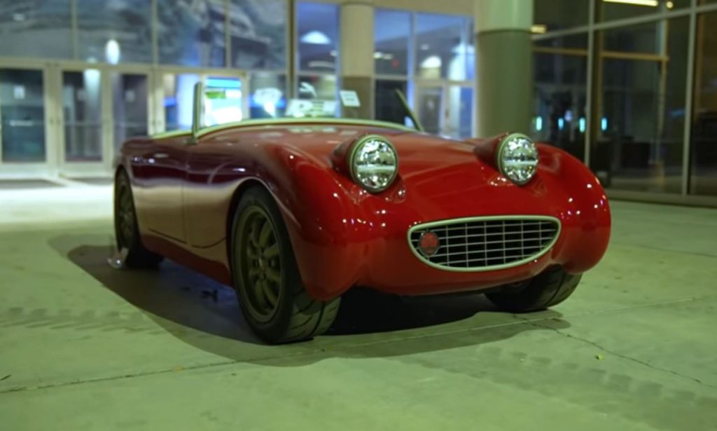 austin healey sprite, part of the battle of the builders competition at the 2021 SEMA Show