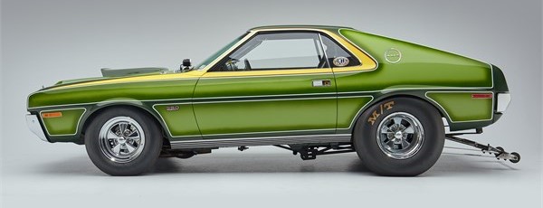 lime green amc amx dragster modified