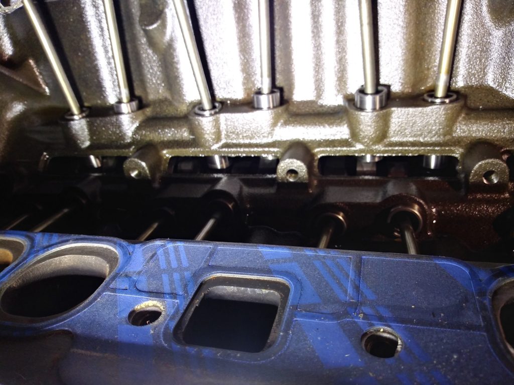 missing pipe plugs in lifter valley of small block chevy v8 engine