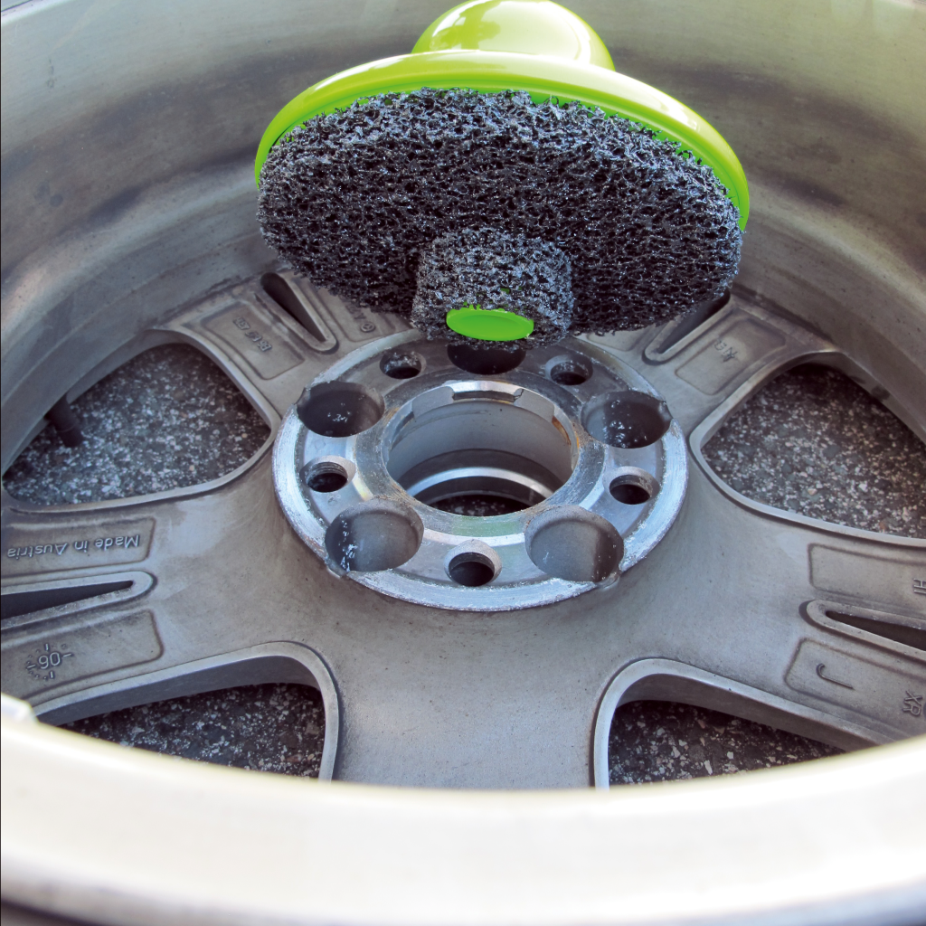 mueller kueps hub grinder wheel cleaning wheel mating surface on hub
