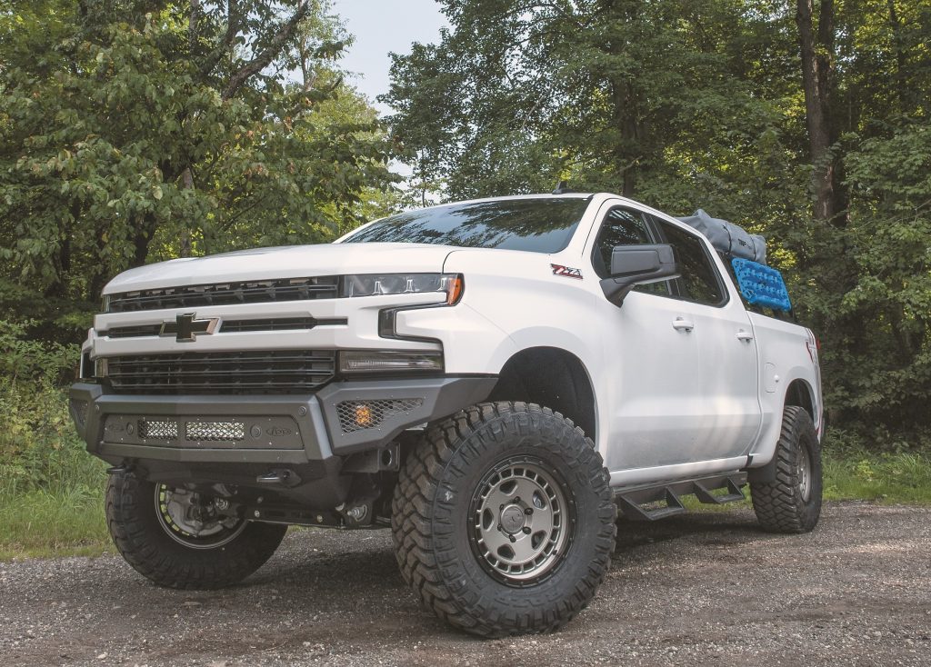 2021 chevy Silverado with fifteen52 wheels and suspension lift