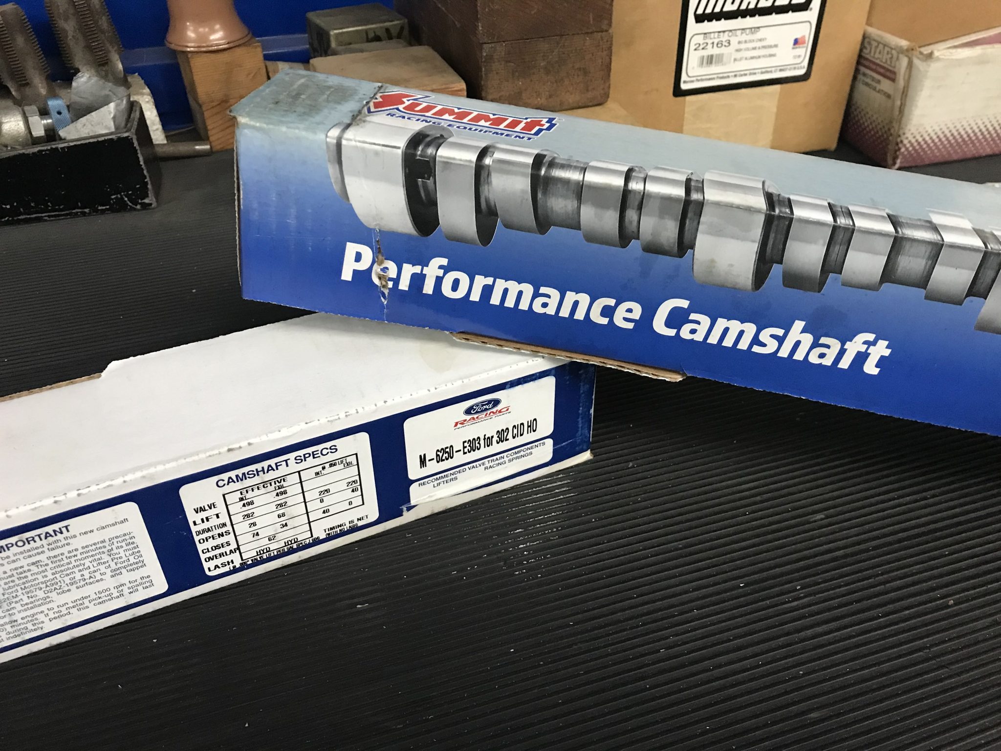 Plus is the New E Summit Racing E303 Plus vs. Ford E303 Camshaft