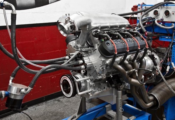 copo ls7 engine on an engine dyno
