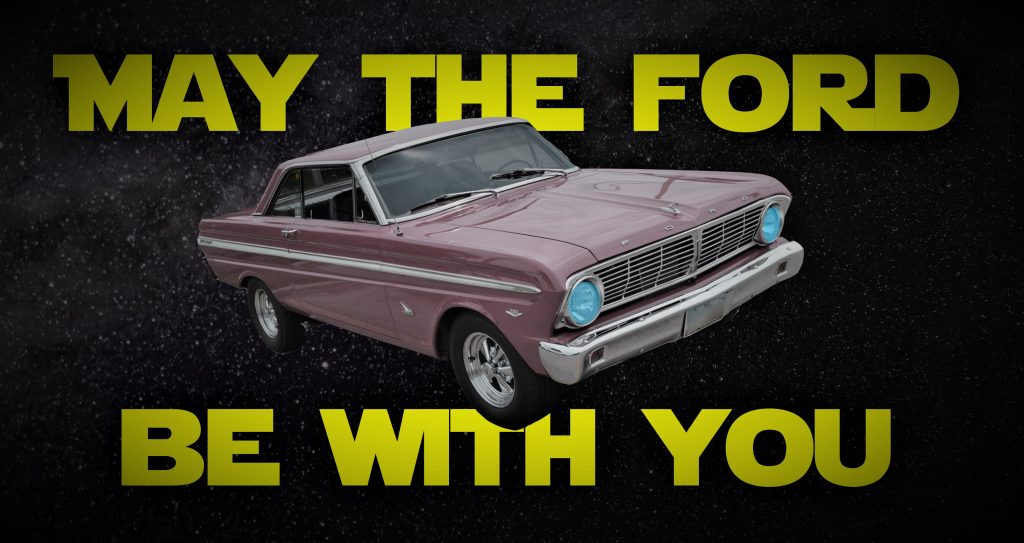 star wars day ford falcon banner