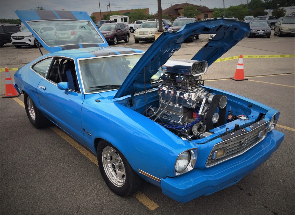 ford mustang 2 with supercharged windsor 408 drag car