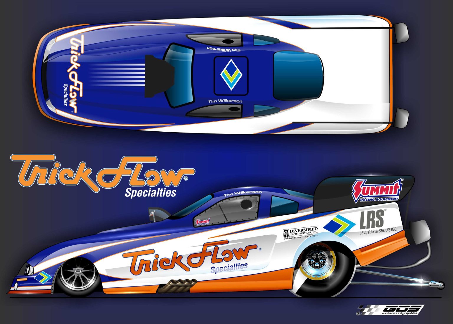 Tim Wilkerson's Funny Car Will Wear New Trick Flow Livery at 2022