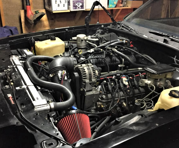 ls engine swapped into a 1980s era chevy monte carlo