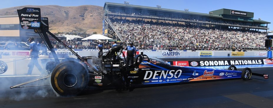 denso top fuel nhra dragster driven by clay millican