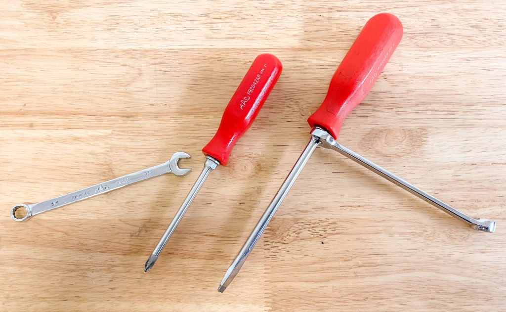 pair of mac screwdrivers with wrenches for more torque