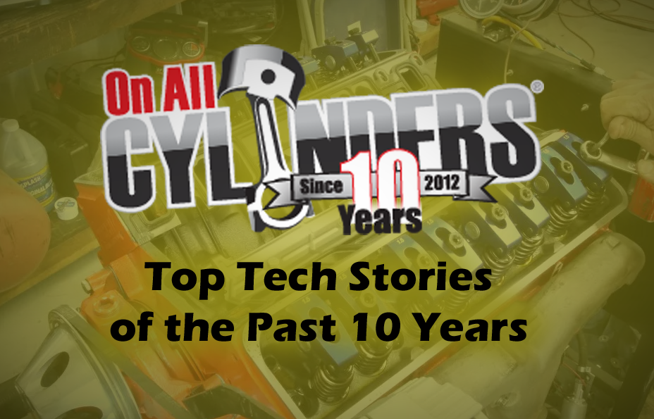 OnAllCylinders 10th Anniversary tech posts graphic
