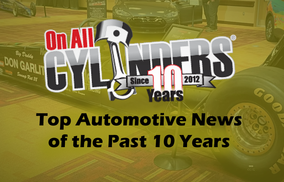 OnAllCylinders 10th Anniversary news posts graphic