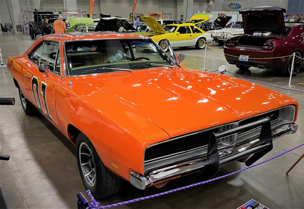 1969 dodge charger general lee replica from dukes of hazzard tv show