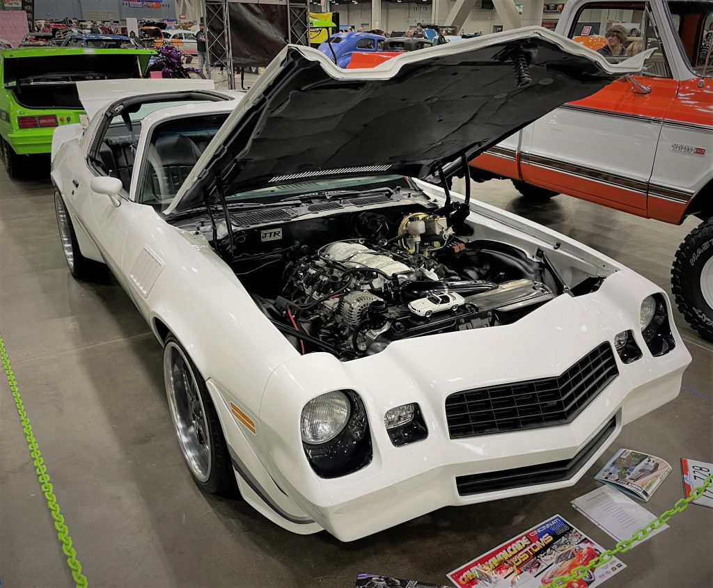 1979 chevy camaro z28 white with ls engine swap