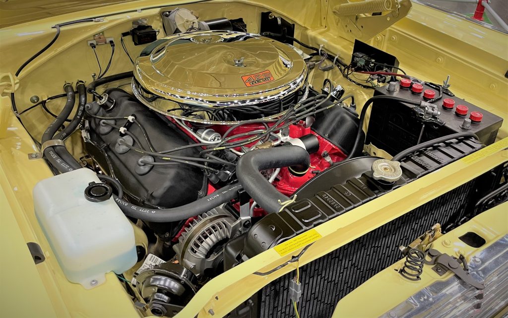 426 Street Hemi engine in a 1966 Plymouth Satellite