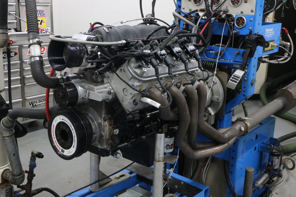 500 horsepower 5.3L gm ls engine on dyno run