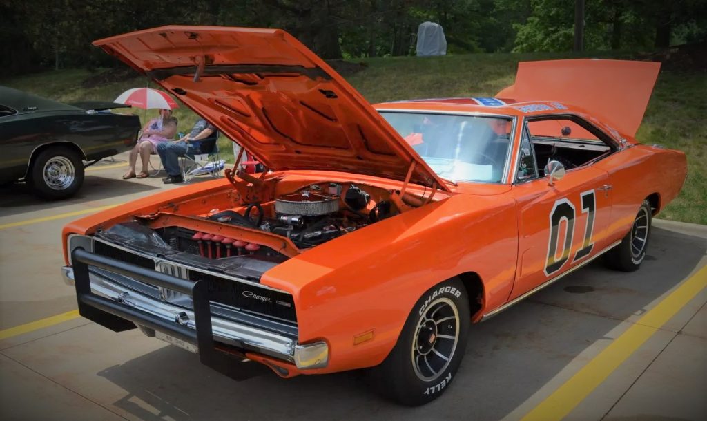 1969 dodge charger general lee replica at summit racing all mopar show