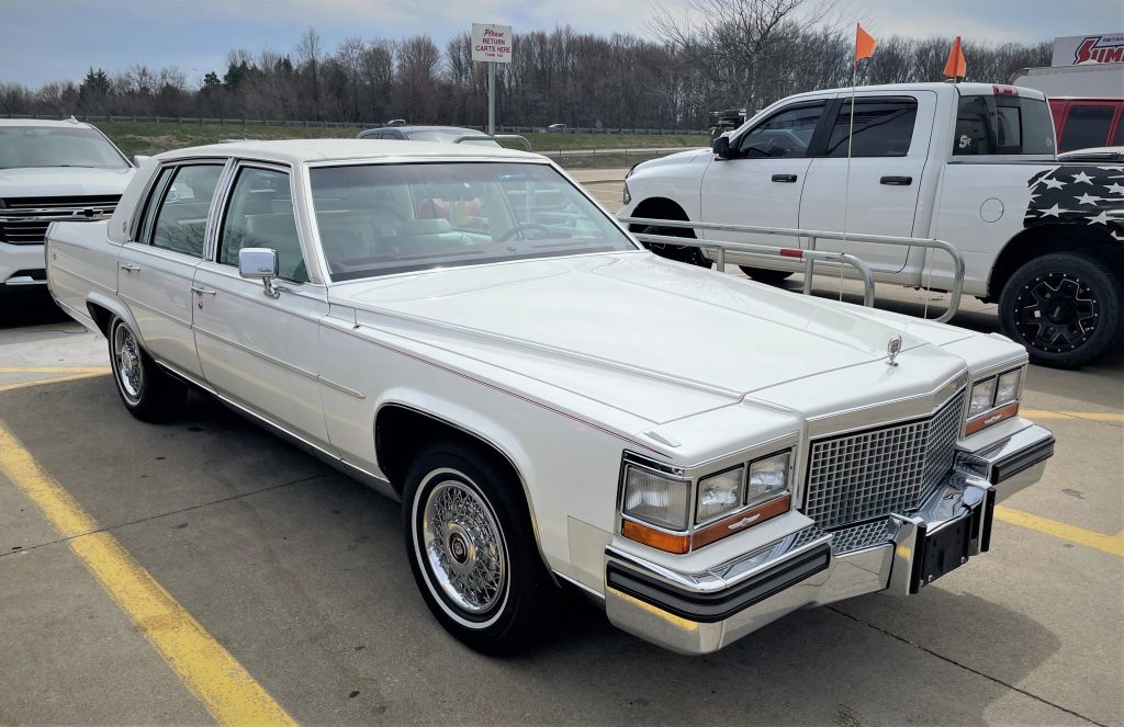 front passenger side quarter view of a 1988 Cadillac brougham
