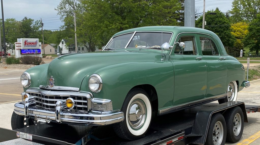 1949-50 frazer sedan, front