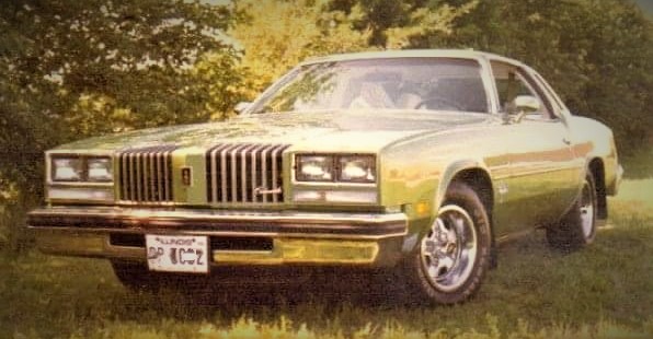 Vintage photo of a 1976 oldsmobile cutlass coupe