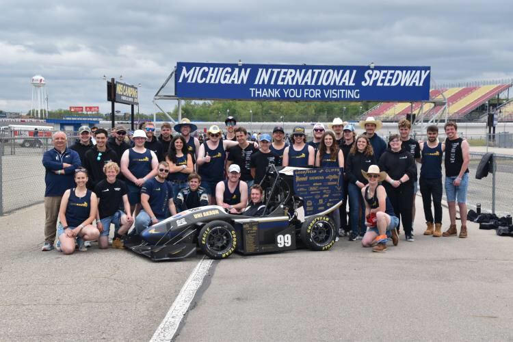 The University of Akron Formula SAE group picture
