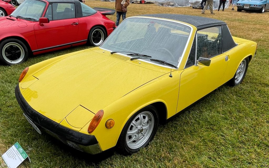 yellow 1970 Porsche 914