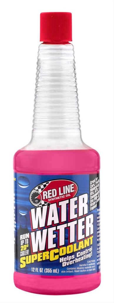 Bottle of Red Line Water Wetter Radiator coolant additive
