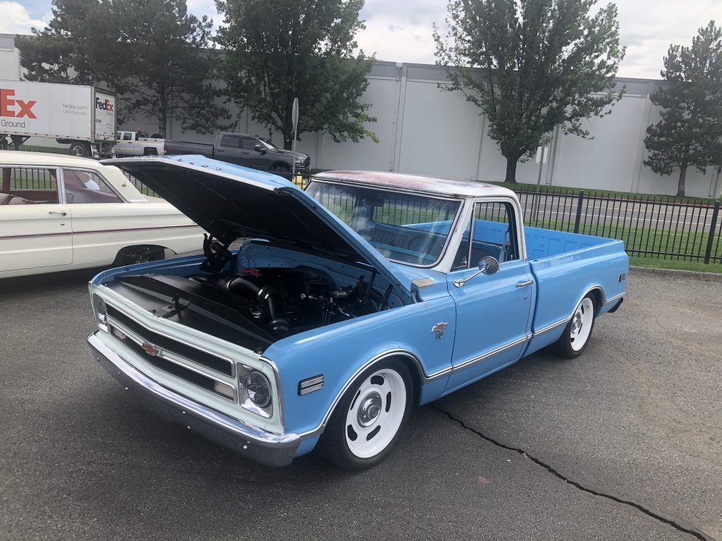 Patina'd Chevy C-10 pickup at Summit Racing Show-n-Shine, Hot August Nights