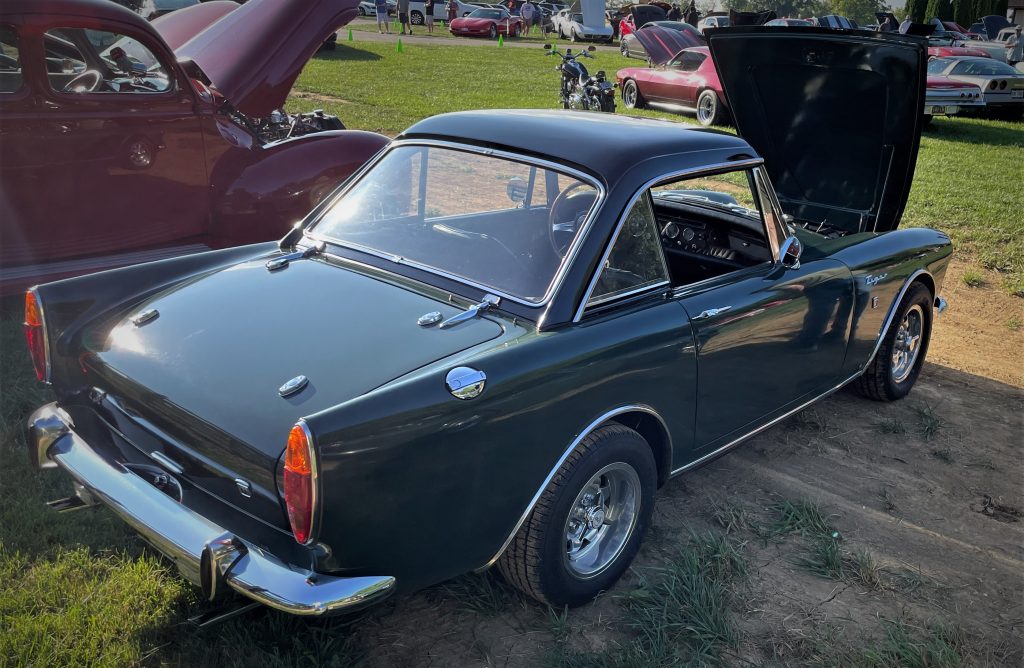 rear view of a sunbeam tiger hardtop coupe