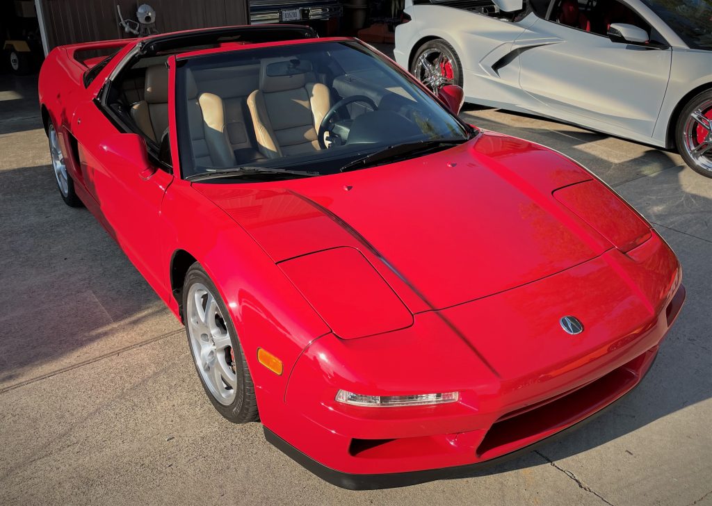 red first gen acura nsx coupe