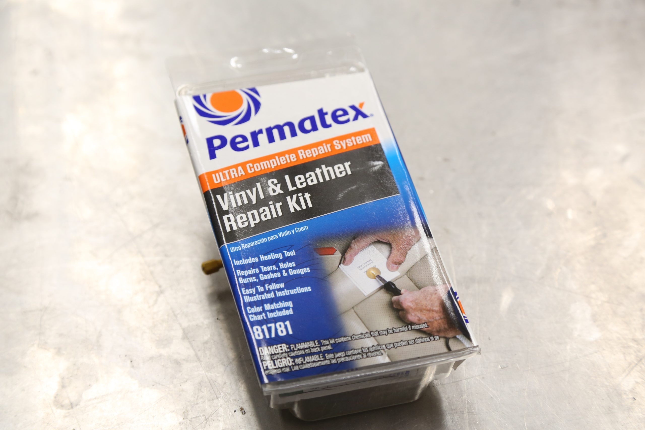 How to Repair/Patch a Leather car seat or furniture. Permatex Kit 
