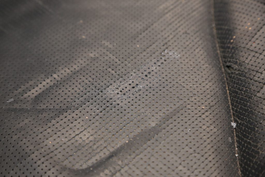 holes poked in a car seat patch
