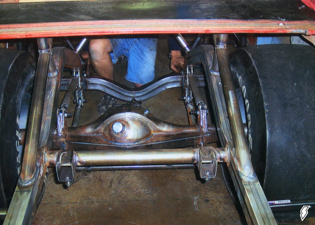 rear 4 link suspension on a 1962 impala drag car project