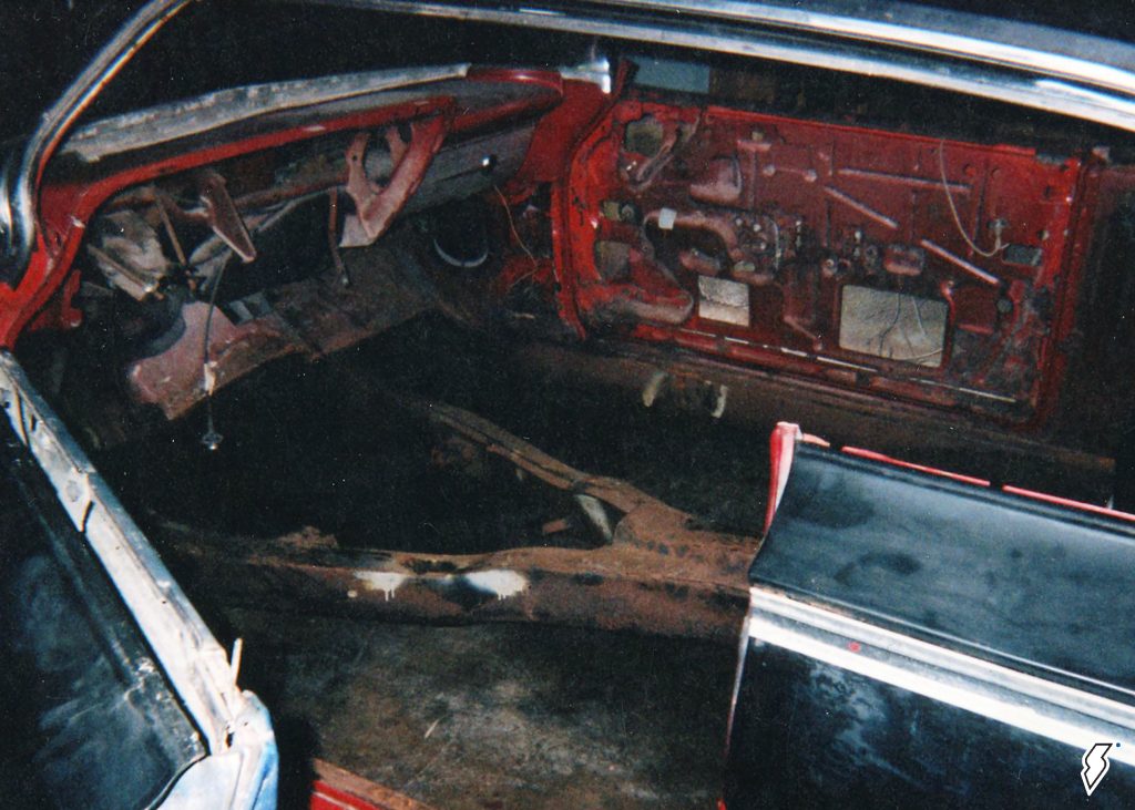 interior of a 1962 chevy impala restoration project