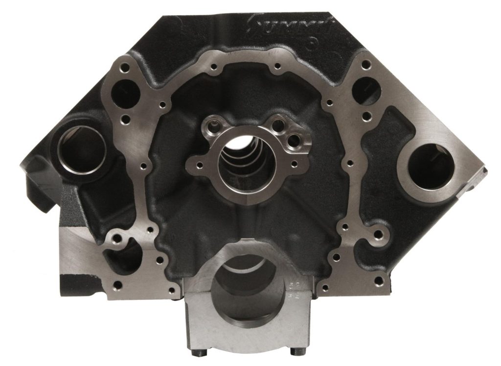 Summit Racing spc sbc engine block casting, front
