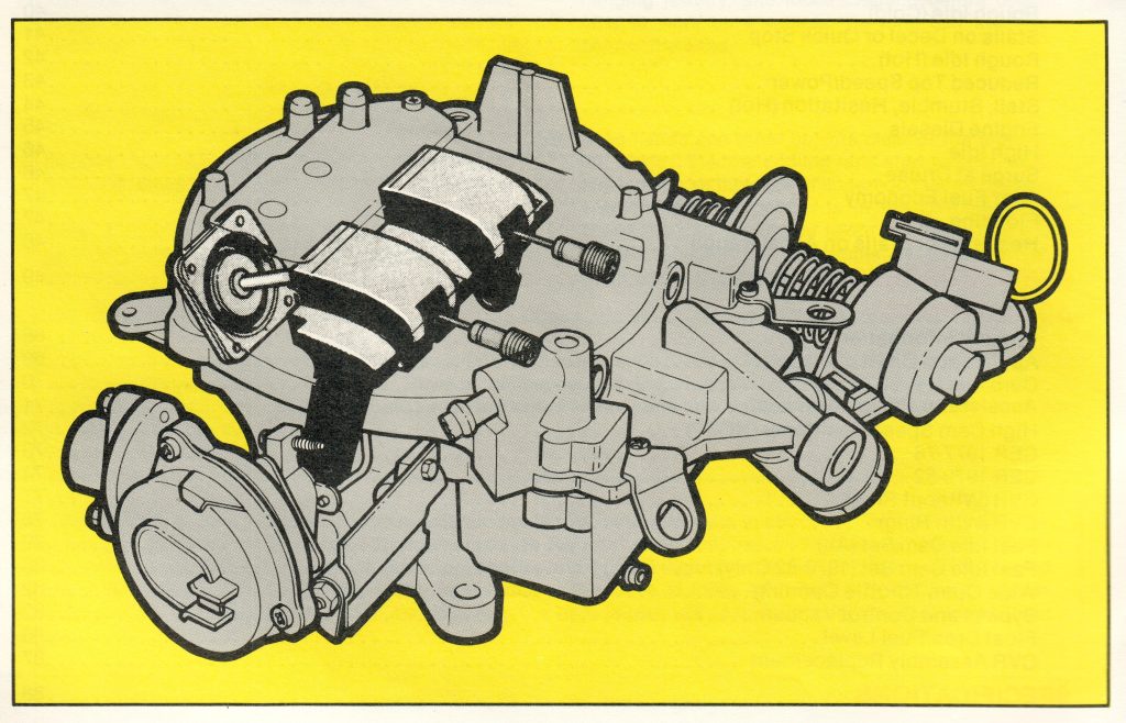 Bottom Illustration of a Ford Variable Venturi Carburetor