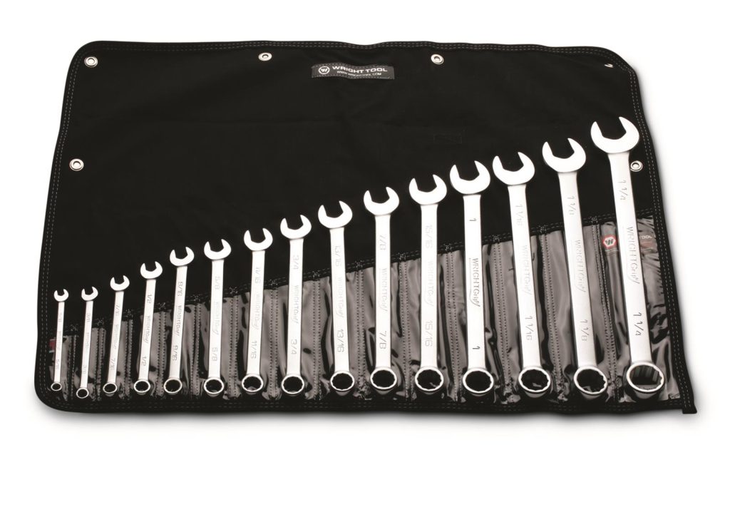 a wright tool box end wrench kit