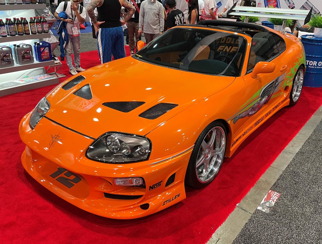 fast and the furious mk IV toyota supra movie car replica, hood closed